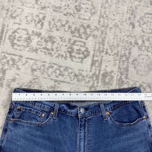 Levis 541 Jeans Men Blue Denim Straight Leg Stretch Dark Wash Size 38x32 - Picture 3 of 5